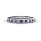1 - Rebica 2.00 mm Princess Cut Iolite and Lab Grown Diamond Eternity Band 