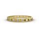 1 - Rebica 2.00 mm Princess Cut Citrine and Lab Grown Diamond Eternity Band 