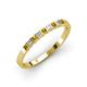 3 - Neria 2.50 mm Citrine and Diamond 9 Stone Wedding Band 