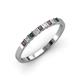 3 - Neria 2.50 mm Lab Created Alexandrite and Lab Grown Diamond 9 Stone Wedding Band 