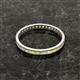 2 - Rebica 2.00 mm Princess Cut Yellow Sapphire and Lab Grown Diamond Eternity Band 