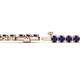 2 - Izarra 3.90 mm Blue Sapphire Eternity Tennis Bracelet 