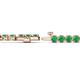 2 - Izarra 3.90 mm Emerald Eternity Tennis Bracelet 