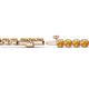 2 - Izarra 3.90 mm Citrine Eternity Tennis Bracelet 