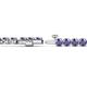 2 - Izarra 3.90 mm Iolite Eternity Tennis Bracelet 