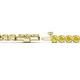 2 - Izarra 3.90 mm Yellow Sapphire Eternity Tennis Bracelet 