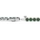 2 - Izarra 3.90 mm Lab Created Alexandrite Eternity Tennis Bracelet 