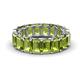 1 - Victoria 6x4 mm Emerald Cut Peridot Eternity Band 