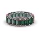 1 - Victoria 6x4 mm Emerald Cut Lab Created Alexandrite Eternity Band 