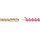 2 - Izarra 3.10 mm Pink Sapphire Eternity Tennis Bracelet 