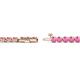 2 - Izarra 3.10 mm Pink Sapphire Eternity Tennis Bracelet 