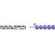 2 - Izarra 3.10 mm Tanzanite Eternity Tennis Bracelet 