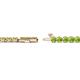 2 - Izarra 3.10 mm Peridot Eternity Tennis Bracelet 
