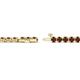 2 - Izarra 3.10 mm Red Garnet Eternity Tennis Bracelet 
