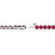 2 - Izarra 3.10 mm Ruby Eternity Tennis Bracelet 