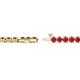 2 - Izarra 3.10 mm Ruby Eternity Tennis Bracelet 