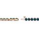 2 - Izarra 3.10 mm Blue Diamond Eternity Tennis Bracelet 