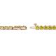 2 - Izarra 3.10 mm Yellow Diamond Eternity Tennis Bracelet 