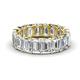 1 - Victoria 6x4 mm Emerald Cut Diamond Eternity Band 