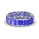 1 - Victoria 6x4 mm Emerald Cut Tanzanite Eternity Band 