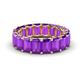 1 - Victoria 6x4 mm Emerald Cut Amethyst Eternity Band 
