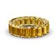 1 - Victoria 6x4 mm Emerald Cut Citrine Eternity Band 