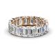 1 - Victoria 6x4 mm Emerald Cut Lab Grown Diamond Eternity Band 