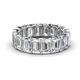 1 - Victoria 6x4 mm Emerald Cut Diamond Eternity Band 