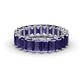 1 - Victoria 5x3 mm Emerald Cut Iolite Eternity Band 