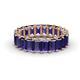 1 - Victoria 5x3 mm Emerald Cut Iolite Eternity Band 