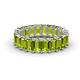 1 - Victoria 5x3 mm Emerald Cut Peridot Eternity Band 