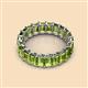 3 - Victoria 5x3 mm Emerald Cut Peridot Eternity Band 