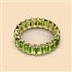 3 - Victoria 5x3 mm Emerald Cut Peridot Eternity Band 