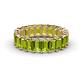 1 - Victoria 5x3 mm Emerald Cut Peridot Eternity Band 