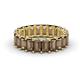 1 - Victoria 5x3 mm Emerald Cut Smoky Quartz Eternity Band 
