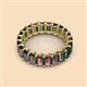 3 - Victoria 5x3 mm Emerald Cut Lab Created Alexandrite Eternity Band 
