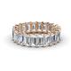 1 - Victoria 5x3 mm Emerald Cut Diamond Eternity Band 