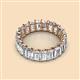 3 - Victoria 5x3 mm Emerald Cut Diamond Eternity Band 