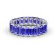 1 - Victoria 5x3 mm Emerald Cut Tanzanite Eternity Band 