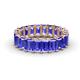 1 - Victoria 5x3 mm Emerald Cut Tanzanite Eternity Band 