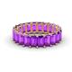 1 - Victoria 5x3 mm Emerald Cut Amethyst Eternity Band 