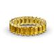 1 - Victoria 5x3 mm Emerald Cut Citrine Eternity Band 