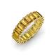 4 - Victoria 5x3 mm Emerald Cut Citrine Eternity Band 