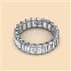 3 - Victoria 5x3 mm Emerald Cut Diamond Eternity Band 