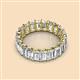 3 - Victoria 5x3 mm Emerald Cut Diamond Eternity Band 