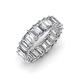 4 - Victoria 5x3 mm Emerald Cut Diamond Eternity Band 