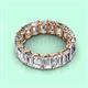 2 - Victoria 6x4 mm Emerald Cut Diamond Eternity Band 