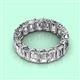 2 - Victoria 6x4 mm Emerald Cut Diamond Eternity Band 