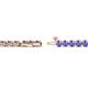 3 - Izarra 2.90 mm Tanzanite Eternity Tennis Bracelet 