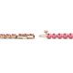 3 - Izarra 2.90 mm Pink Tourmaline Eternity Tennis Bracelet 